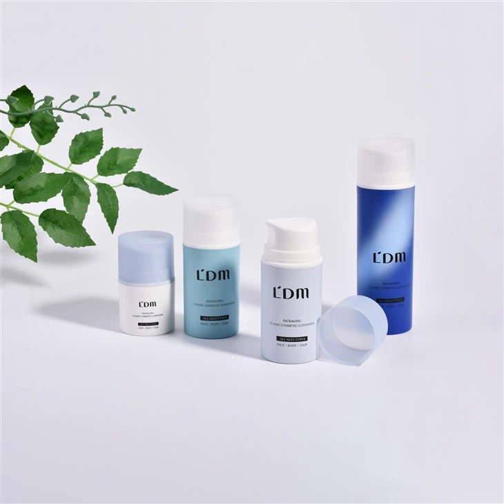 Bouteille en plastique de pompe sans air